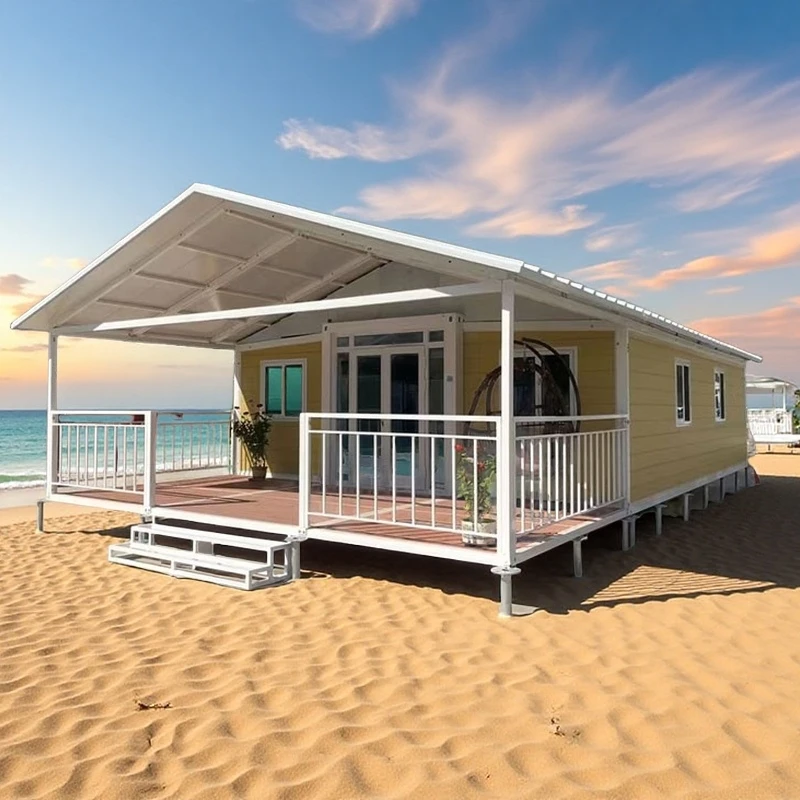Custom Expandable Container Tiny Home 2-3 Bedrooms Waterproof Roof Prefab Mobile House for Construction Site and Outdoor Camping