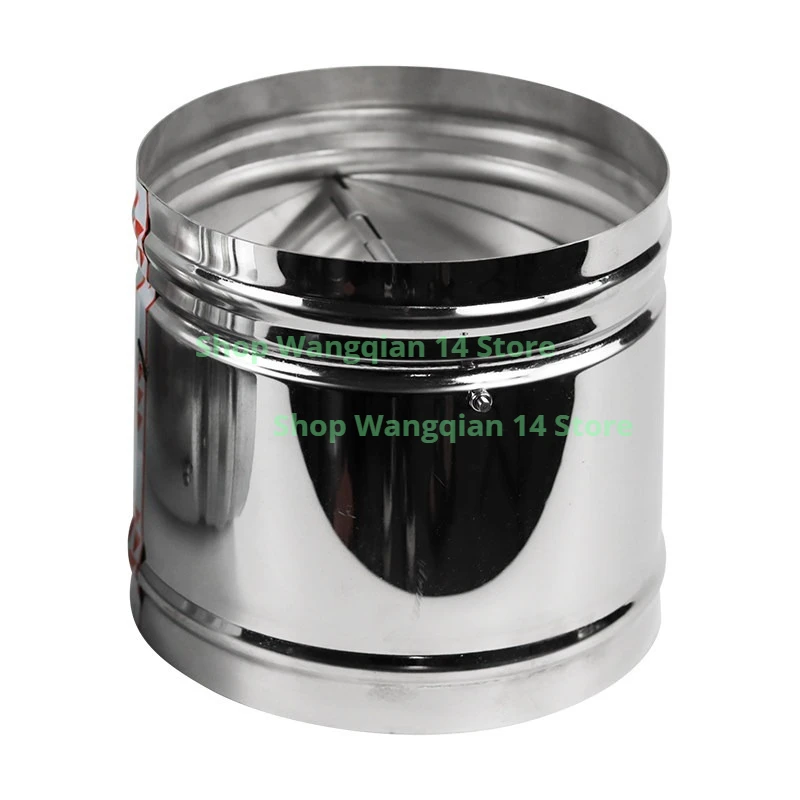 Round Duct Backdraft Damper One Way Air Check Valve Exhaust Vent Gravity Damper Galvanized & 201 Stainless Steel 80‑500mm