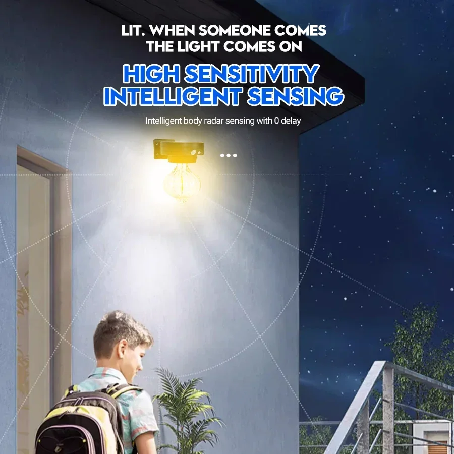 

IP65 Waterproof Solar Wall Lamp Outdoor Solar Garden Decoration Light Deck Light Fence Stair With Bright Warm Light
