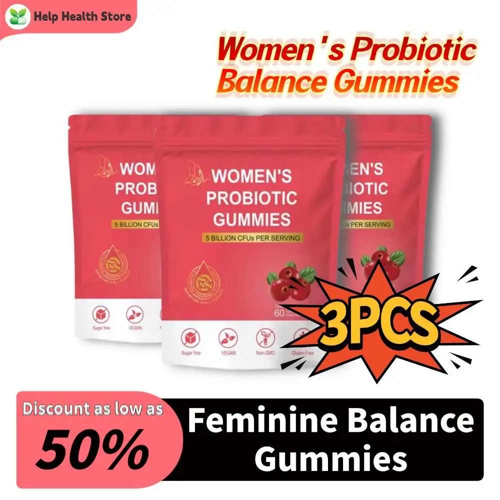 

Womens Probiotics PH Balanced Gummies Support Intestinal Microbiome Balance Improve Digestion Enhance Immunity Health