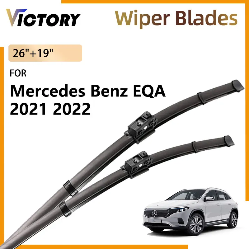 

2x For Mercedes Benz EQA 250 300 2021 2022 H243 Accessorie Car Front Wiper Blades Windshield Windscreen Window Brushes 26"+19"