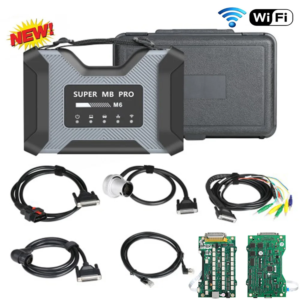 Super MB Pro M6 Wireless Star Diagnosis Tool Full Configuration Work on Both Cars and Trucks New Arrival