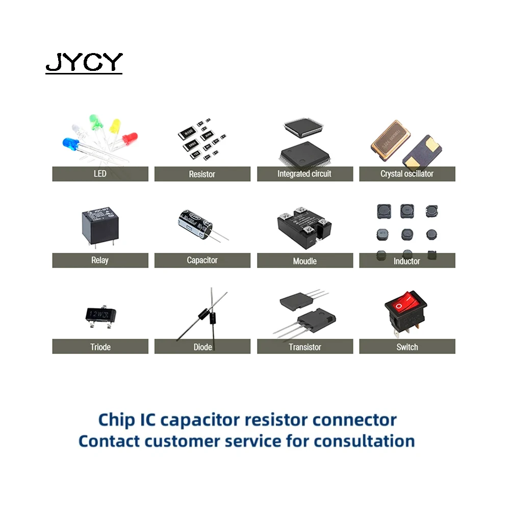 

RFQ or BOM List sent to us Capacitor Resistor Diode Filter IC LED One-stop purchasing of electronic components custom made