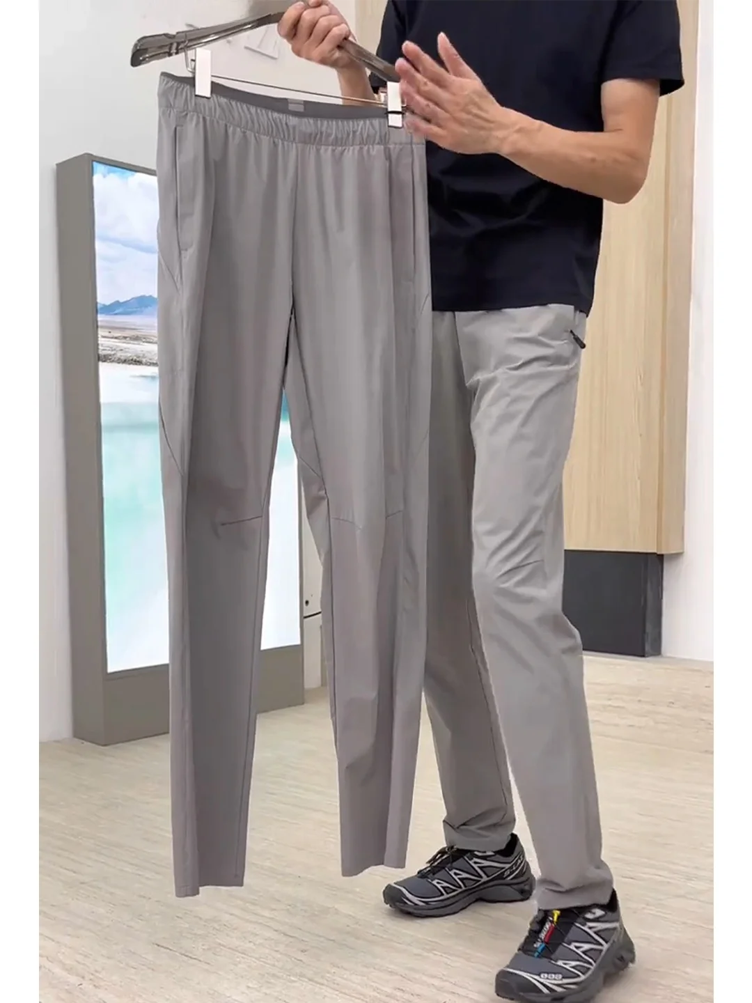 

Мужские летние дышащие водонепроницаемые брюки для активного отдыха с эффектом охлаждения, легкие, прямого кроя, для походов