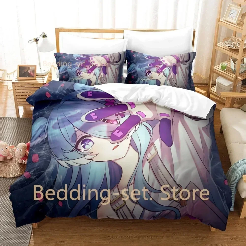 2024 Elira Pendora Bedding Set Single Twin Full Queen King Size Bed Set Adult Kid Bedroom Duvetcover Sets Anime Bed Sheet Set