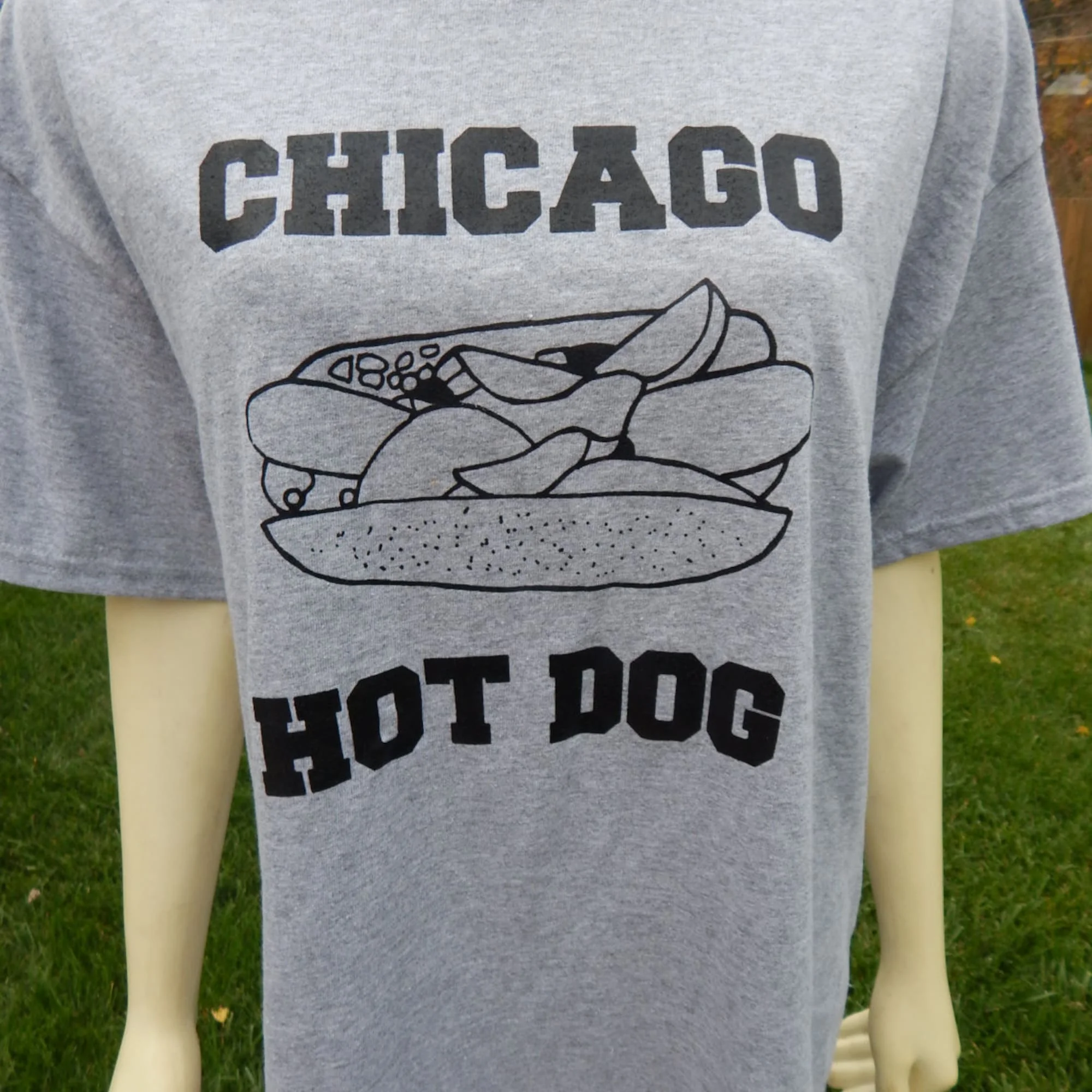 Chicago Hot Dog Weenie Frank Custom Shirt S/M/LG/XL Top