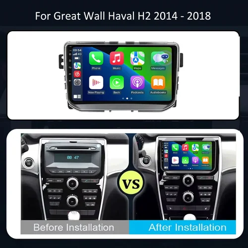 Imagen 2 del producto Android 15 Carplay Auto para Great Wall Haval H2 2014 2015 2016 2017 2018 Radio de coche reproductor Multimedia GPS estéreo 2din unidad principal