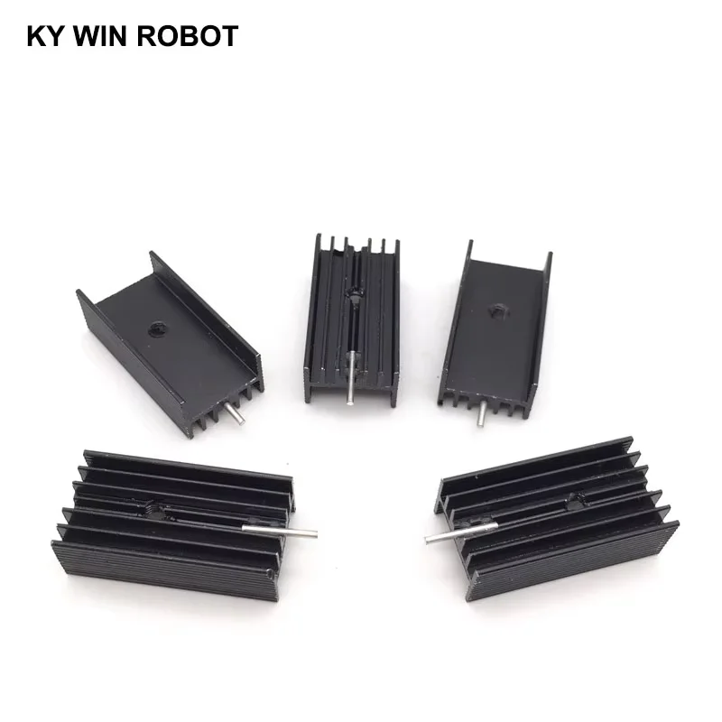 

5 pcs Aluminium TO-220 Heatsink TO 220 Heat Sink Transistor Radiator TO220 Cooler Cooling 30*15*10MM With Pin