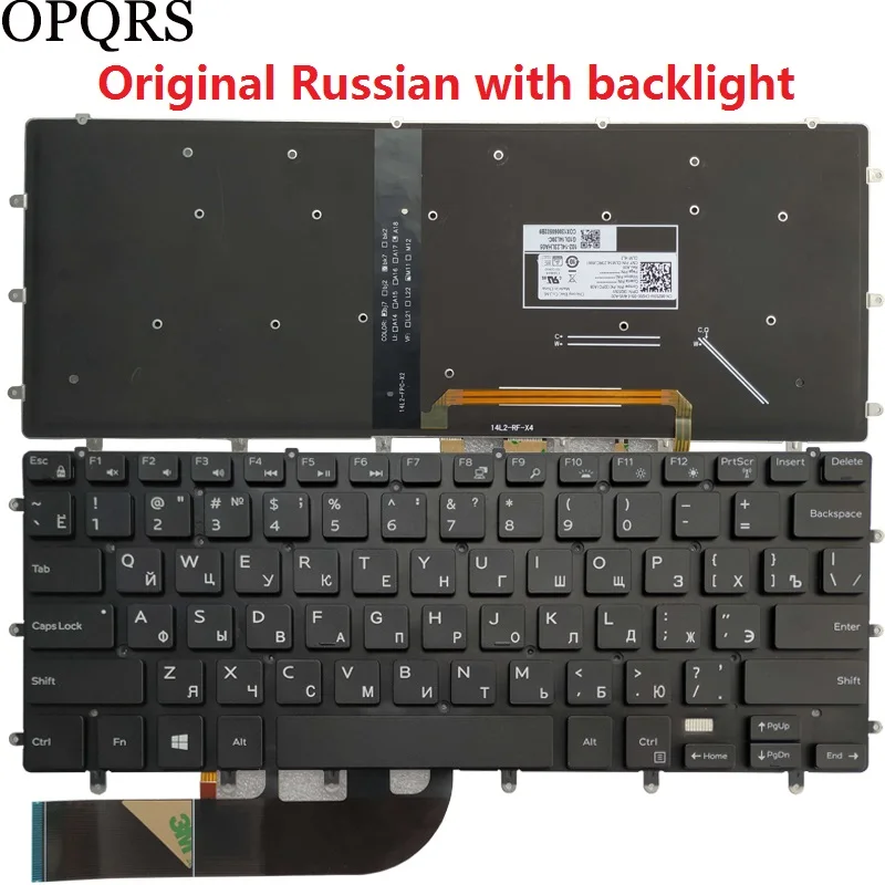 ใหม่สําหรับ Dell Inspiron 7558 7568 XPS 15 7590 9550 9560 9570 9550 P56F NSK-LV0BC/W Backlit รัสเซีย/US/สเปนแป้นพิมพ์แล็ปท็อป