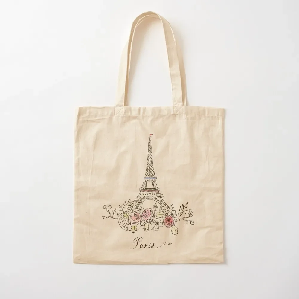 

Pen Drawing-The Eiffel Tower Tote Bag bag luxury women Women's shopping bag Handbags women Lady