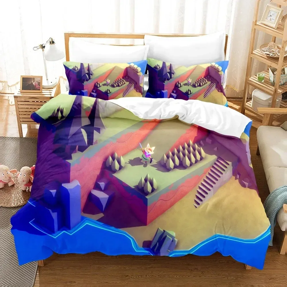 Anime Game Tunic 3D NEW Duvet Cover Pillowcase Bedding Set Adult Boy Girl Bedroom Decoration Children Single Double Large