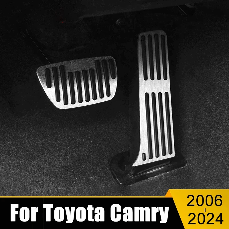 

Car Accelerator Gas Brake Pedal Footrest Pedals Pad Cover For Toyota Camry 50 70 XV40 XV50 XV70 2006-2020 2021 2022 2023 2024