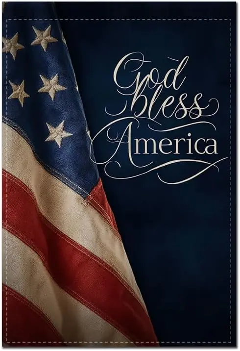 Garden Flag Outdoor Decor Garden Decorative Independence Day American Flag God Bless America Theme for Front Yard Party Deco jjp