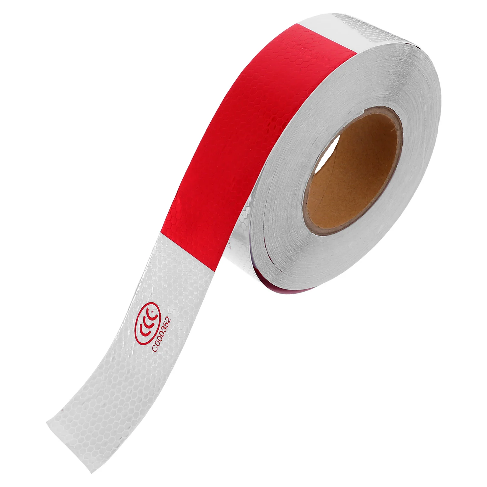 5cm*45M Reflective Tape Roll White and Red Trailer Conspicuity Dot Sfety Warming Tape Reflective for Vehicle