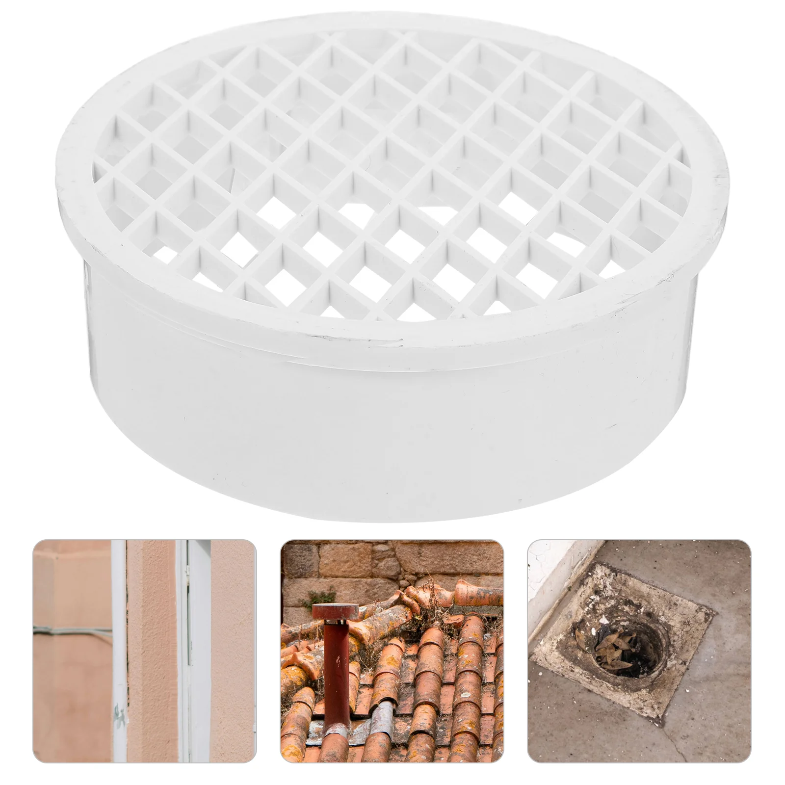 Floor Drain Filter Drainage Pipe Cover Grates Pipes inside Sewer Anti-blocking Pvc Shower Bathroom Strainer