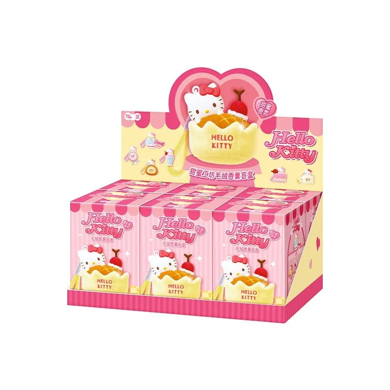 Miniso Hello Kitty Sweet Workshop Blind Box Plush Aromatherapy Hanging Ornament Doll Toy Female Gift Decoration