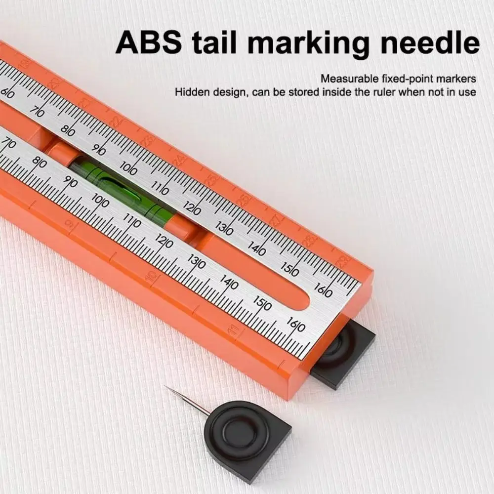 Foldable Marking Protractor Multi-Function Metric Depth Gauge Multi Angle Ruler Digital Protractor Level Measure Tool Gauge