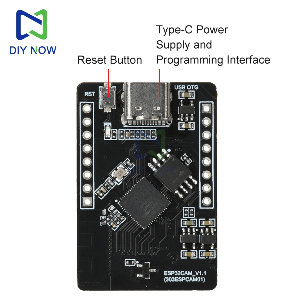 ESP32 S3 CAM OV2640 Camera Module ESP32-S3 WiFi  Bluetooth Development Board Module Vision Recognition Module Type-C