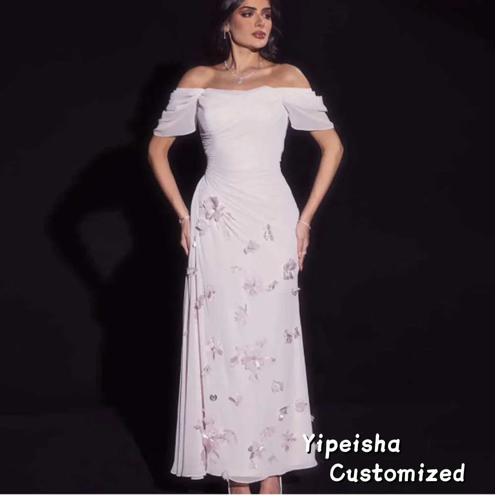 

Элегантные вечерние платья по индивидуальному заказу, женское платье-футляр/колонна для выпускного вечера, лавандовое платье с открытыми плечами и аппликацией из бисера