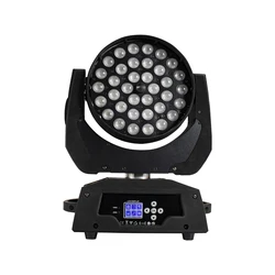 SHEHDS 36x18W LED Zoom Wash Moving Head Beleuchtungstaste Version RGBWA + UV-Farbe für Disco Nachtclub Hochzeit