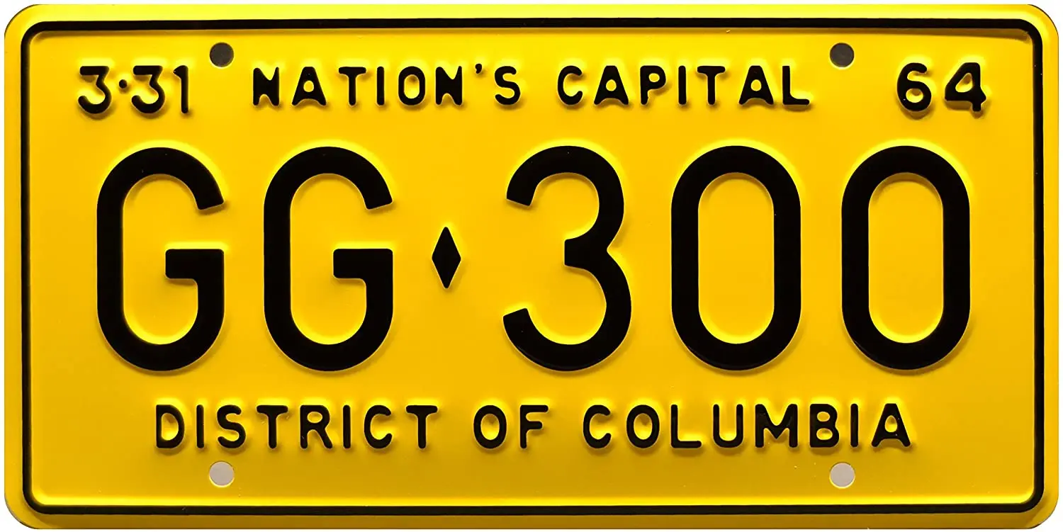 Celebrity Machines JFK Presidential Limo | GG 300 | Metal  License Plate