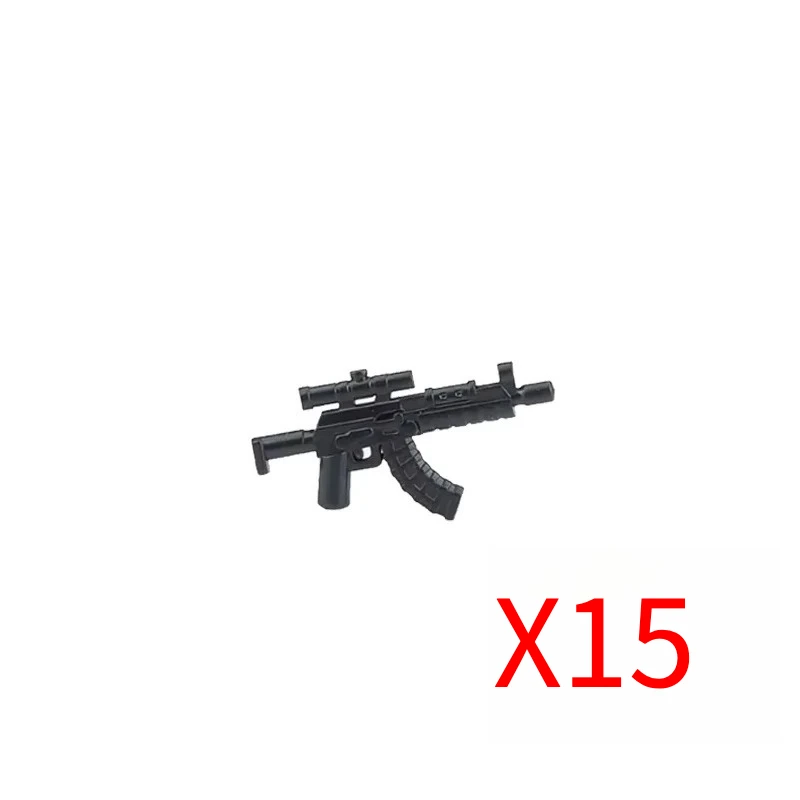 Militärische Soldaten Figuren Waffen Bausteine Zubehör Zweifarbige Waffen Assault Sniper Gewehre M16 M4 Modell Ziegel Spielzeug Geschenk