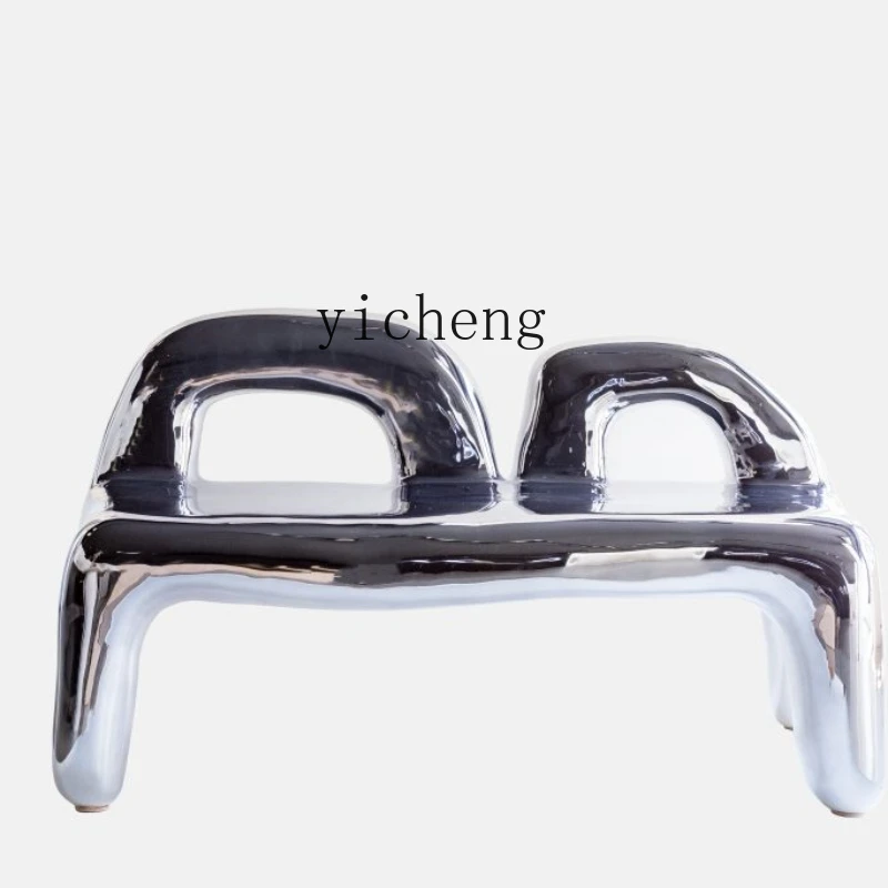 XL FRP Electroplating Bubble Bench Special-Shaped Hollow Spray Plating Leisure Chair Waterproof