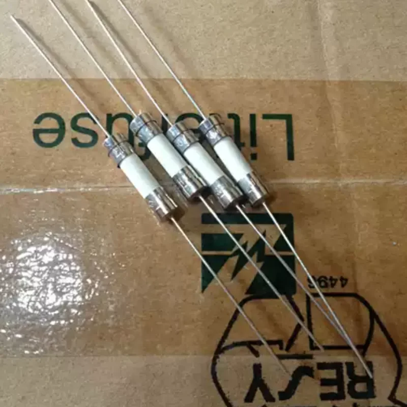 5-100PCS ceramic fuse tube T4AH250V 5X20 with lead 250V T4A maintenance power board fuse