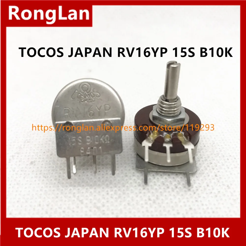 Original Japanese TOKYO RV16YP 15S B10K TOCOS import potentiometer Axis 3mmX15mm -10PCS