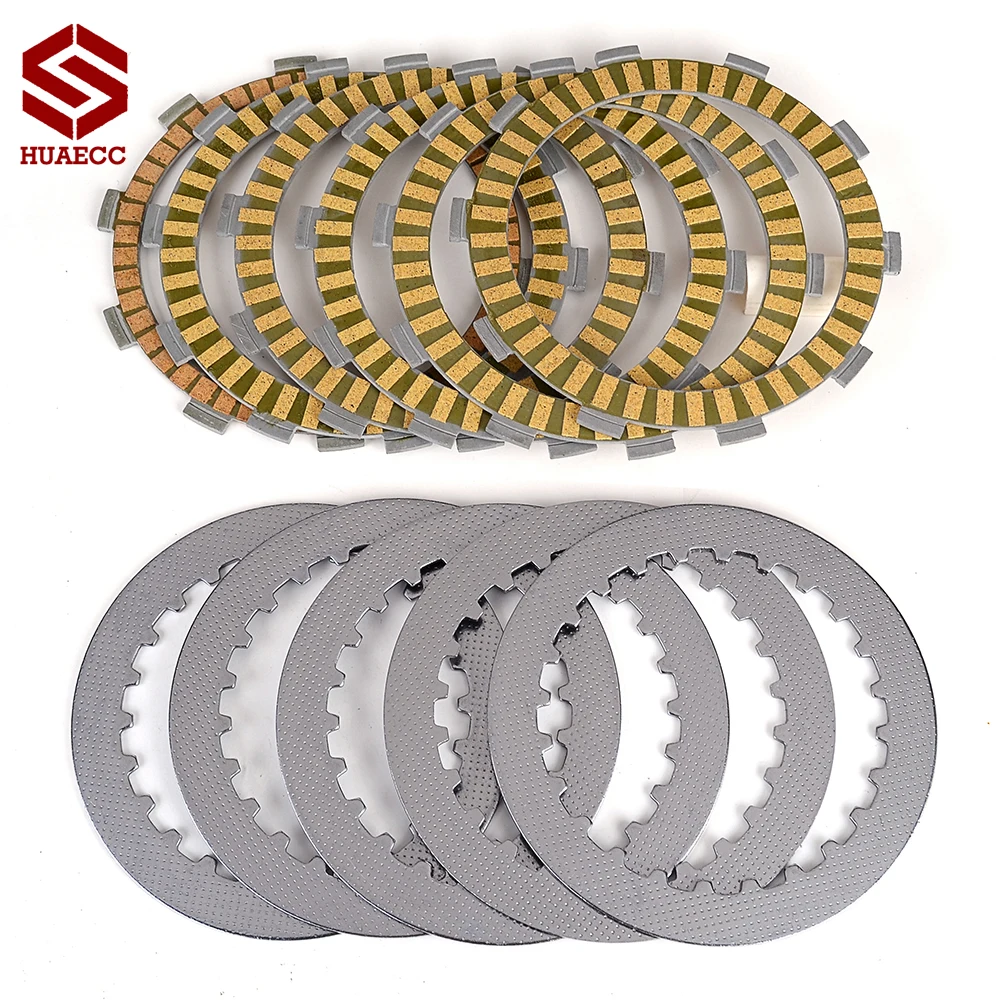 Clutch Friction Disc Plates for Honda Steed 400 NV400 CJ CK CS CV NT400 Bros 400 NC25 VT500 ED EF VRX400T NC33 NV400 Shadow