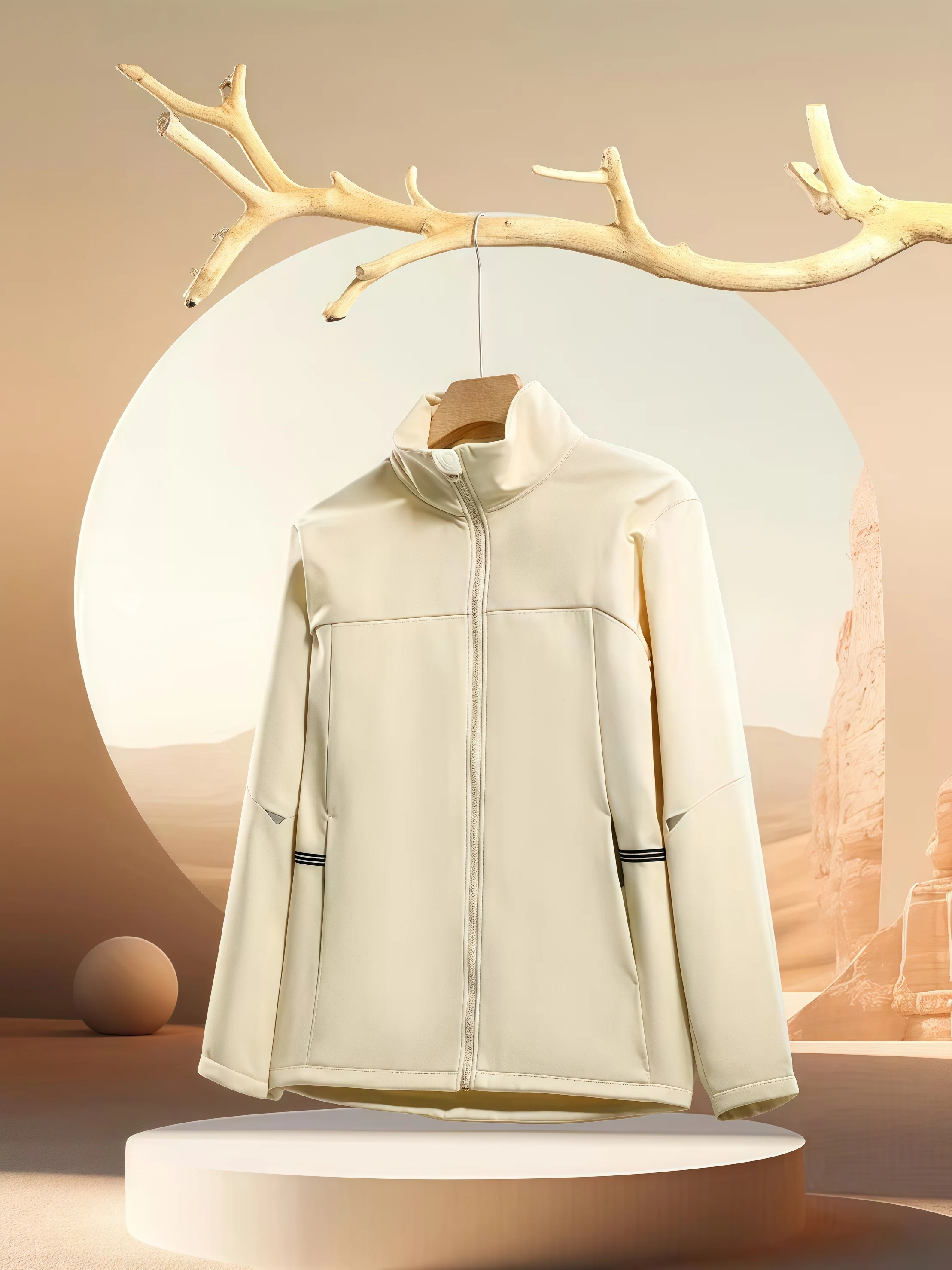 

Новая ветровка-монокостюм с воротником-стойкой, однослойная, осенняя, свободного кроя, из мягкой ткани, для мужчин и женщин, водонепроницаемая, 2026 год