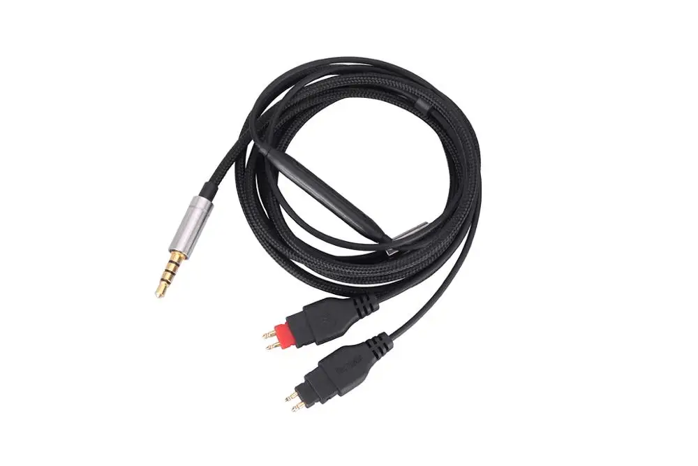 

New Nylon OCC Audio Cable with Mic For Sennheiser HD25 HD 25 Plus HD25 II HD25-1 II HD 25-C II HD25 LIGHT HD25SP SPII Headphones