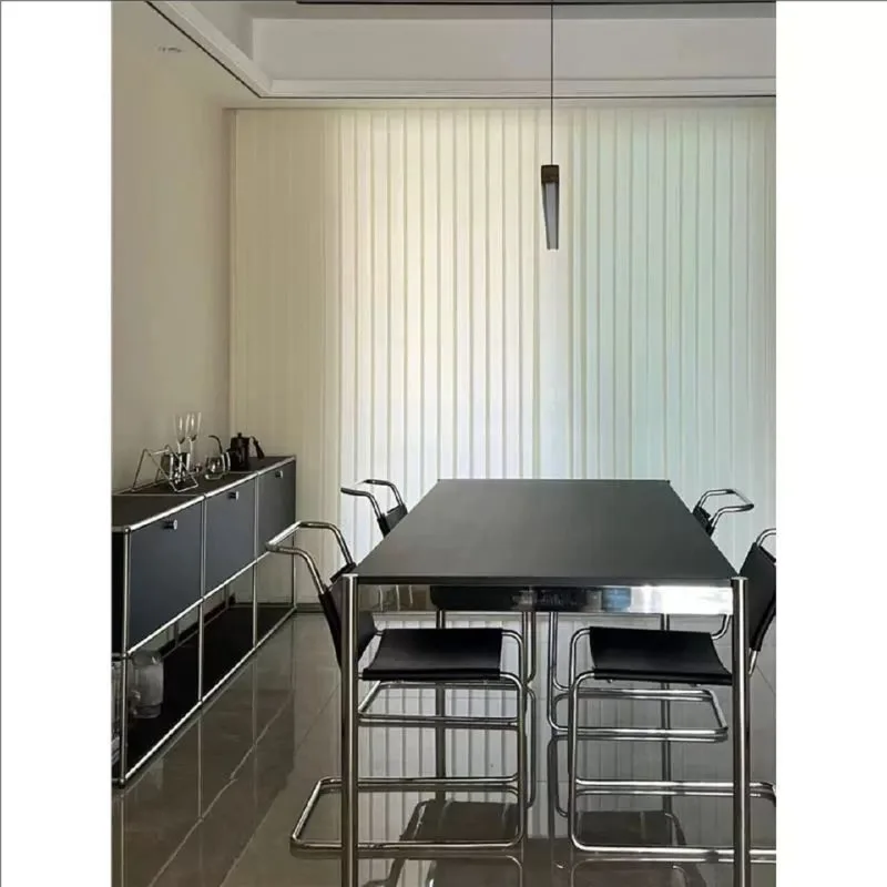Rectangular stainless steel desk Modern minimalist designer desk