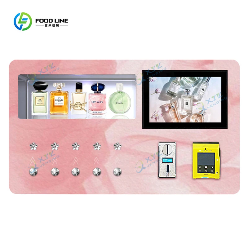Customized Self-service Mini Vending Machines Coin and Card Wall Mounted Perfume Spray Vending Machine