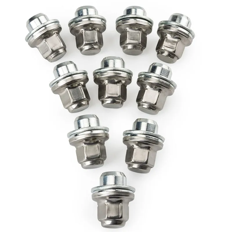 10PCS Metal Standard Car Wheel Lug Nut C2C35294010 For Jaguar S-Type X-Type XJ8 XJ XK XF XE F-Type M12x1.5 Replace Accessories