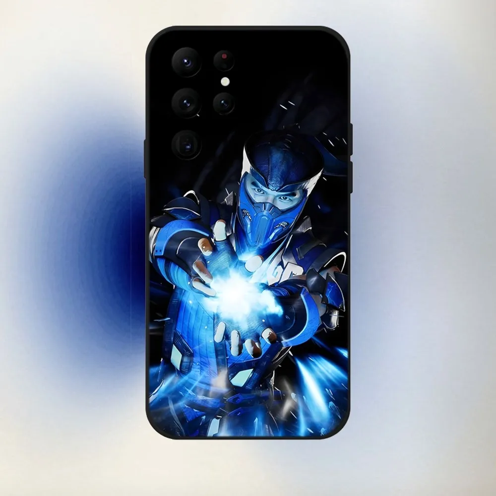 Game MK Sub Zero Phone Case For Samsung S24,23,22,30,21,10,9,Ultra,Plus,Lite,FE,5G Black Soft Case