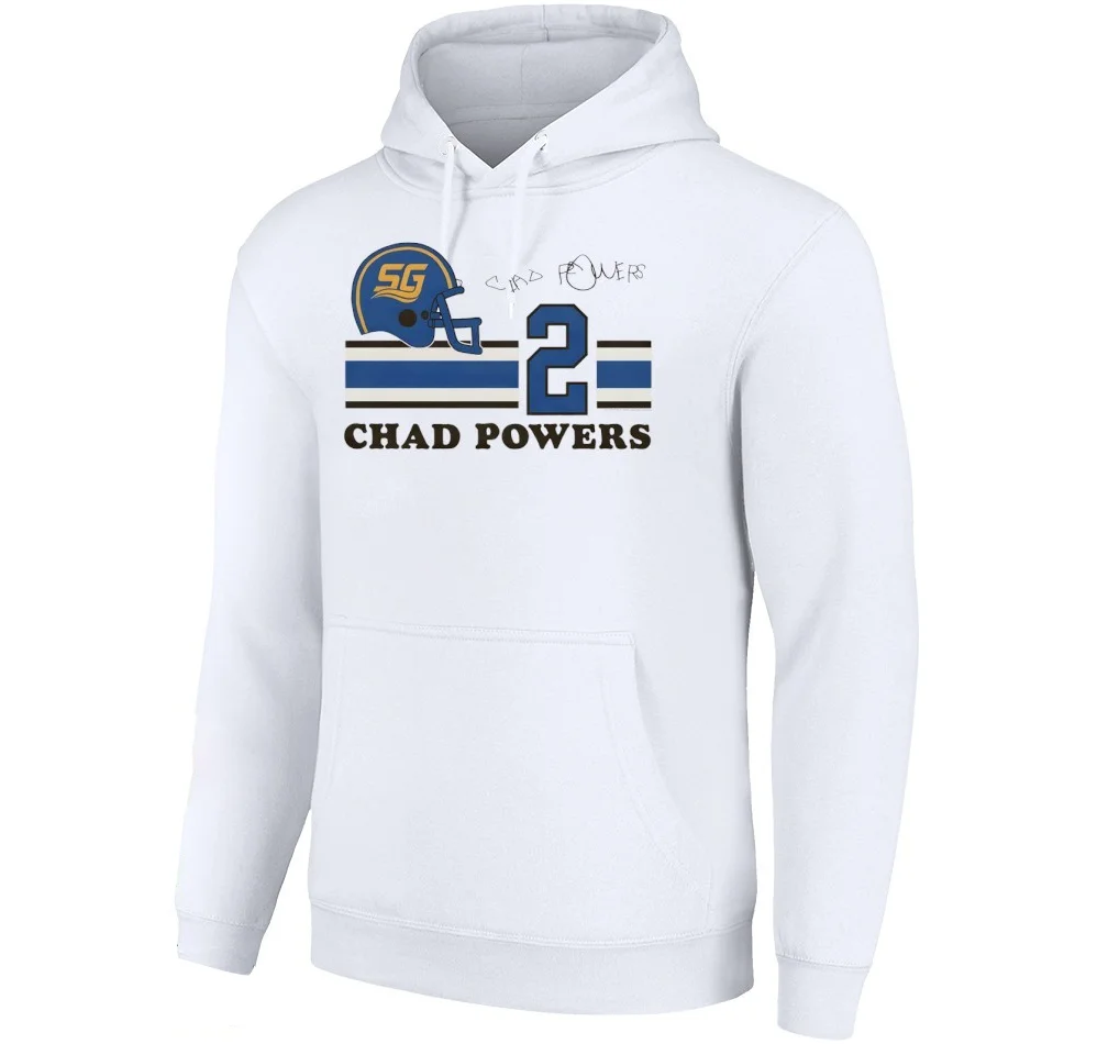 تشاد باورز هوديي جورجيا الجنوبية سمك السلور 200 مقنعين مضحك كرة القدم ميرش الرباط جيب البلوز الرجال/النساء البلوز #1