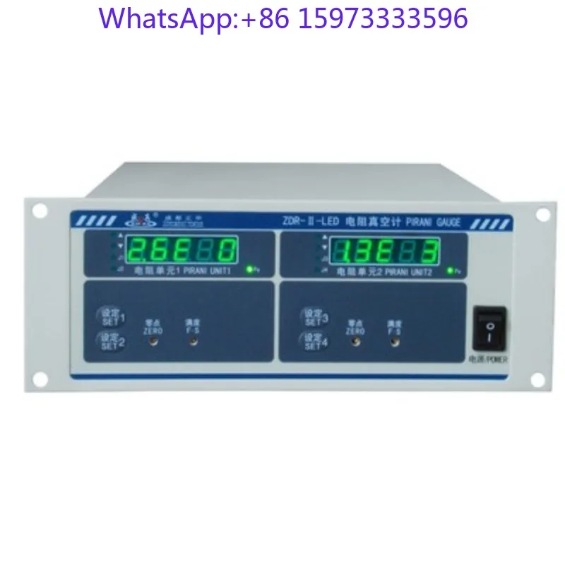 Dual‑Channel Resistance Vacuum Gauge ZDR‑I ZDR‑II ZDR‑II‑LED for Vacuum Pressure Testing of Industrial Vacuum Systems