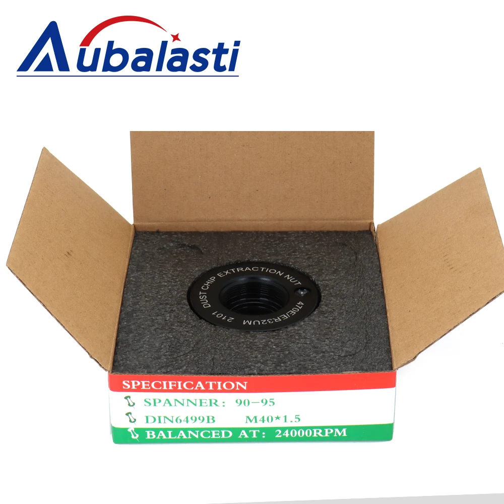 Aubalasti Aluminum Vacuum Nut 24000rpm Spindle Dust Extractor Nut ER20UM ER25UM ER32UM ER40UM Dust Removal Dust Nut