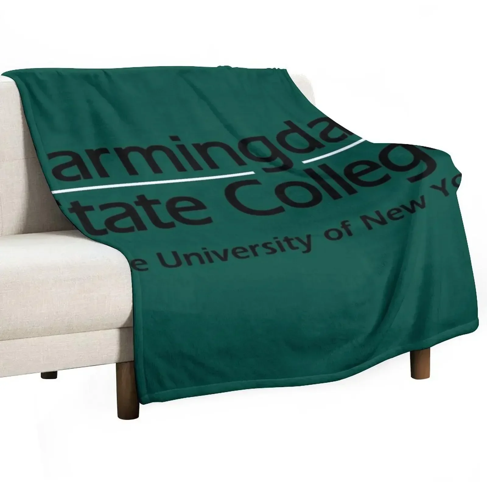 

Farmingdale State College Throw Blanket Stain Resistant Cozy Warm Blanket