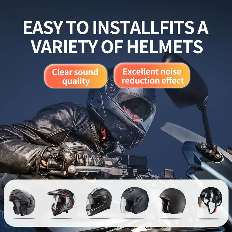 Awaken By Voice Control Wireless Motorcycle Helmet Headset Intelligent Voice Control BT 5.3 Call Phone Earphone Music Player