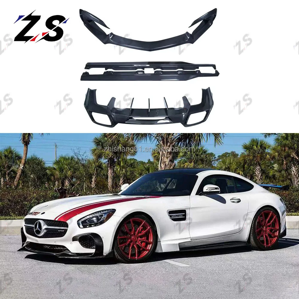 

High Quality Carbon Fiber R Style Body Kit for AMG GT GTC GTS Front Lip Rear Diffuser Side Skirts