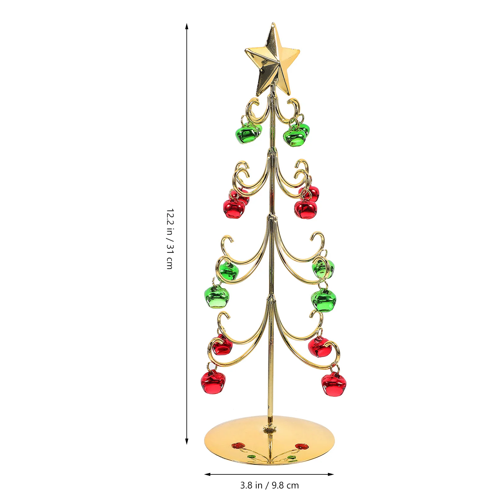 

Desktop Christmas Iron Xmas Tree Small Size Fine Workmanship Home Office Decor Holiday Party Supplies Mini Artificial Tree