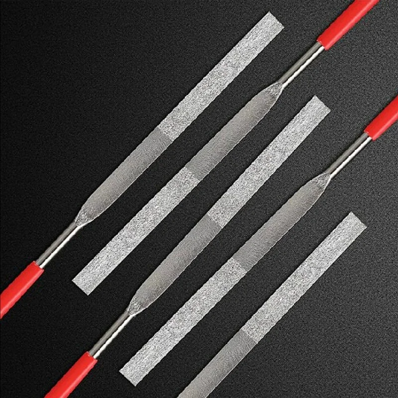 2pcs Diamond File Set Metal Stone Grinding Flat Diamond Needle File DIY Wood Rasp File Needle Jewelry Polishing Tool