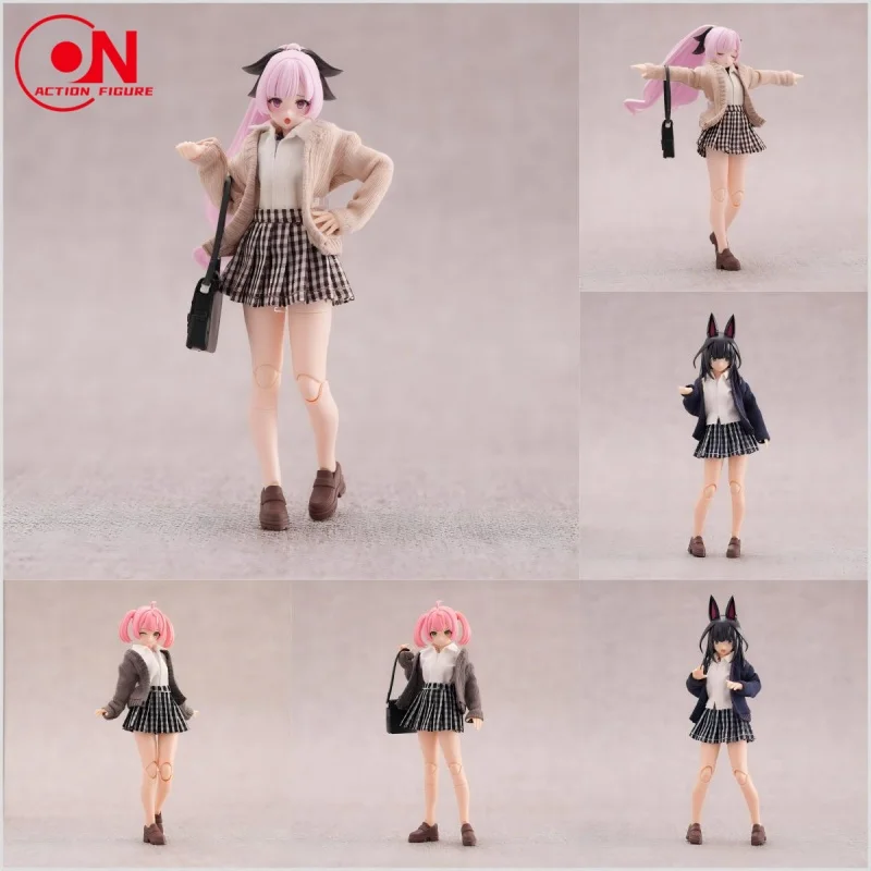 1/12 مقياس 99S سلسلة فتاة زي مدرسي تي شيرت تنورة طويلة قصيرة الجوارب الملابس مجموعة صالح 6 بوصة أنثى الجندي عمل الشكل دمية #2