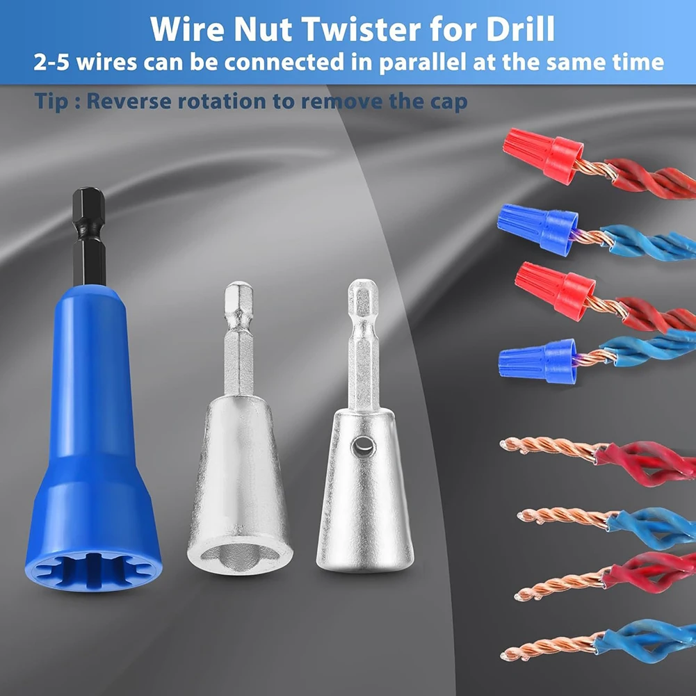 

3 Pack Steel Wire Twister Tool Set Quick Wire Winding For Electricians Versatile Tool Parts Steel + ABS