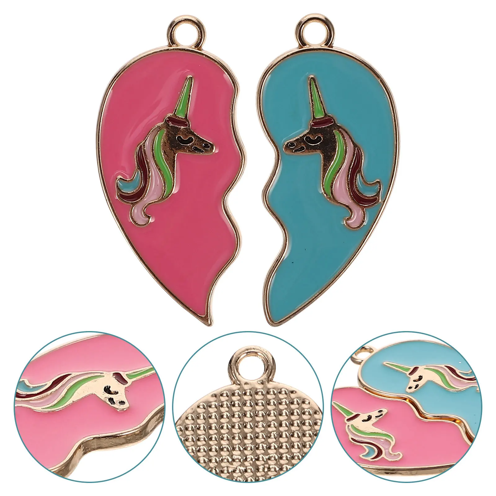 

Love Shaped Alloy Pendant Heart Locket For Necklace Bracelet Diy Jewelry Making Accessories Gift For Friends Couples