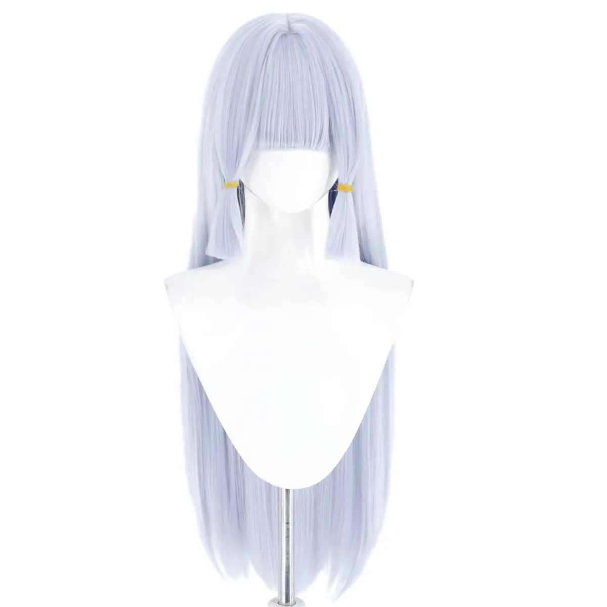 Women Halloween Costume Props Game Genshin Impact Kamisato Ayaka Blue Long hair Heat Resistant Wig