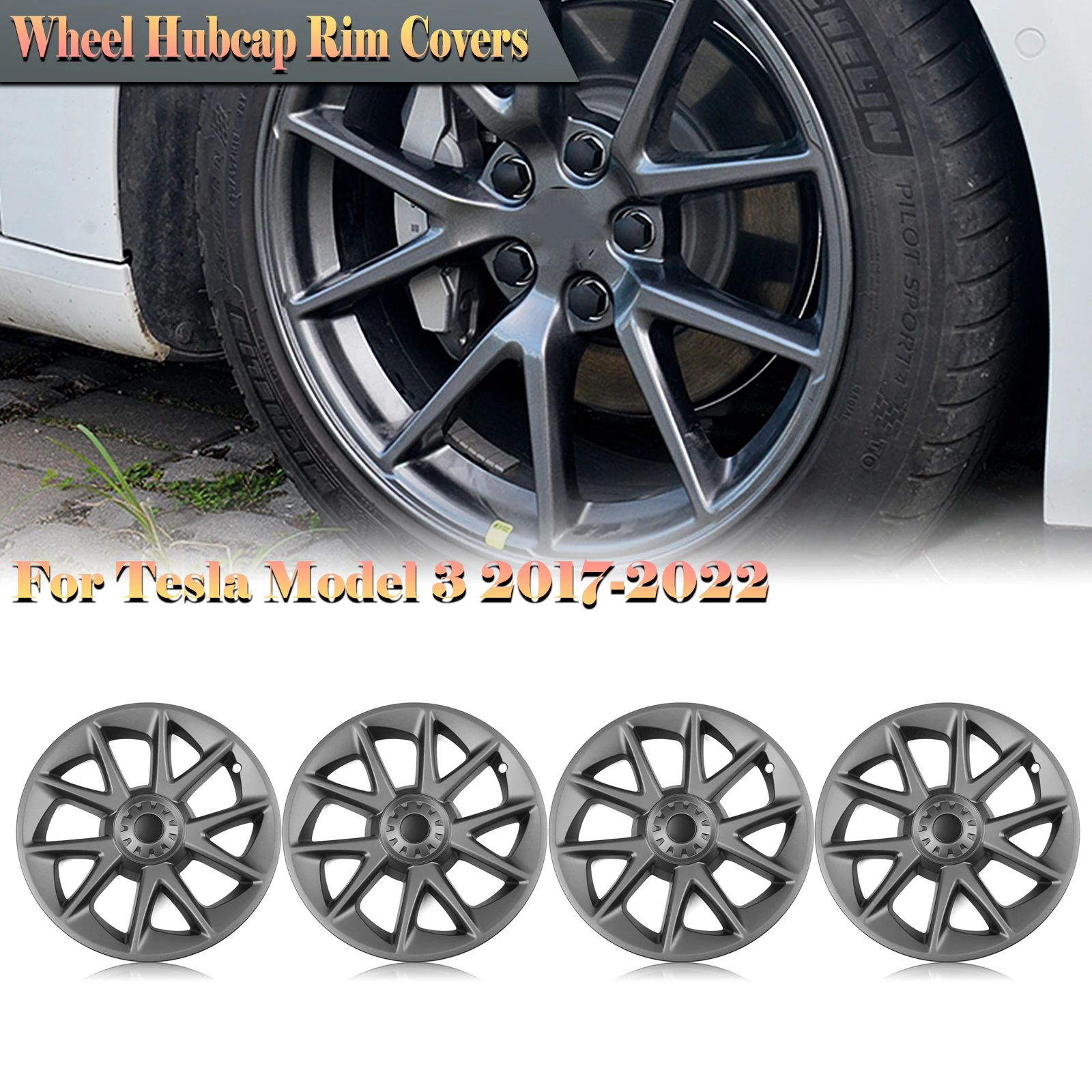 Blade Car 18" 18 3 2017-2023 Gray Style Inch 4pcs/set For