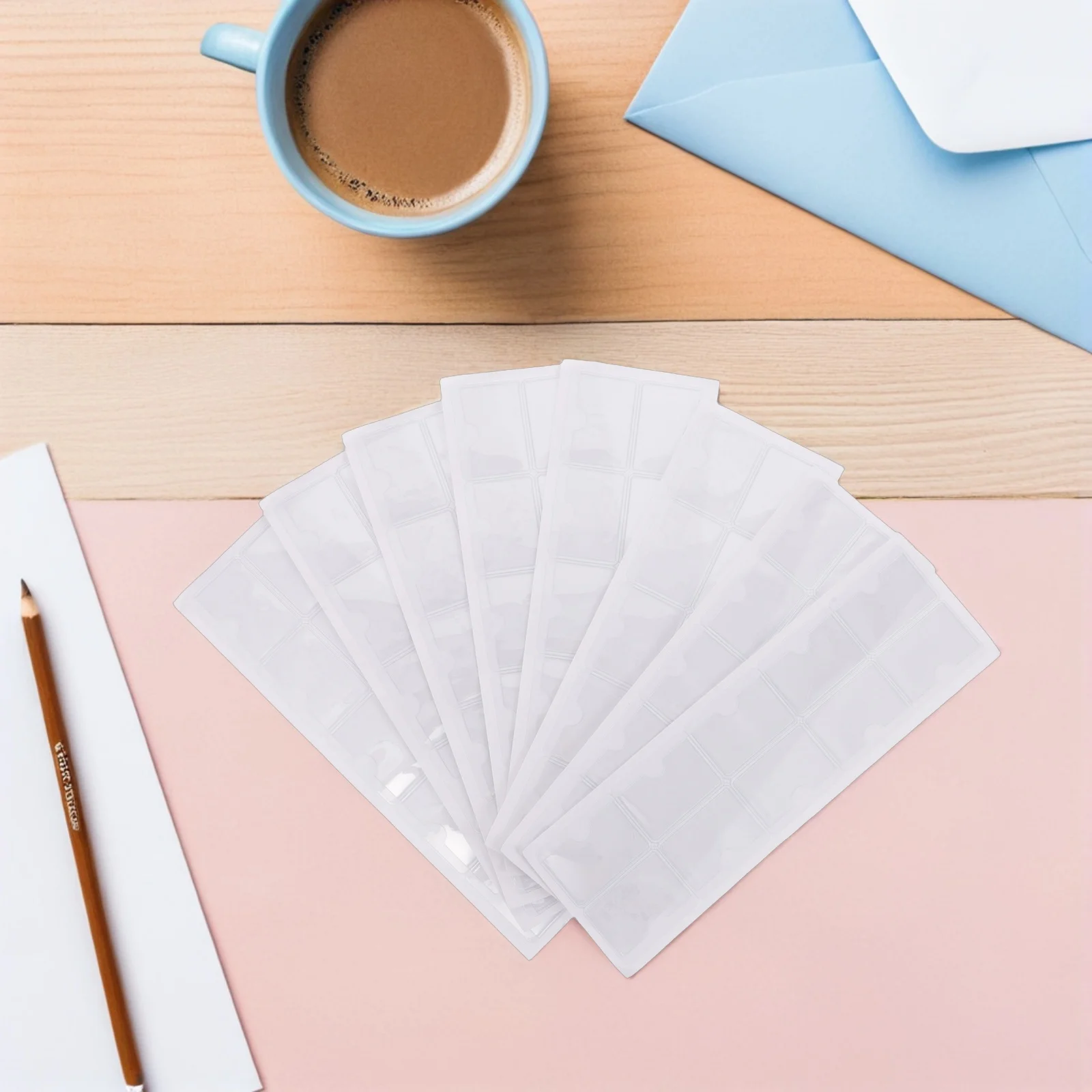 80pcs Waterproof Index Label Pockets Clear Self Adhesive Holders For Office Warehouse Storage Bins Shelves 4X3Cm Plastic Card